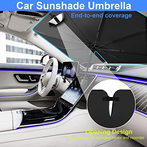 Car Windshield Sun Shade Umbrella, Foldable Car Front Window Sunshade