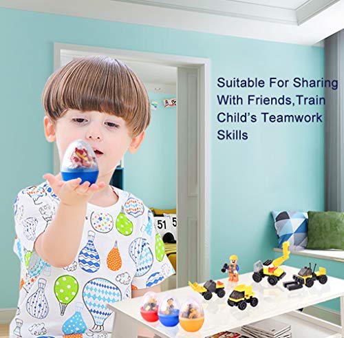 image for Eholder Building Blocks for Kids, Easter Eggs Filled with Toy Construc