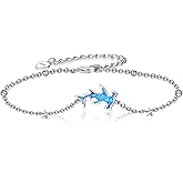 SCZKLAQ Hammerhead Shark/Starfish/Octopus Sterling Silver Shark Bracelet for Women - Cute Ocean Animal Jewelry for Women