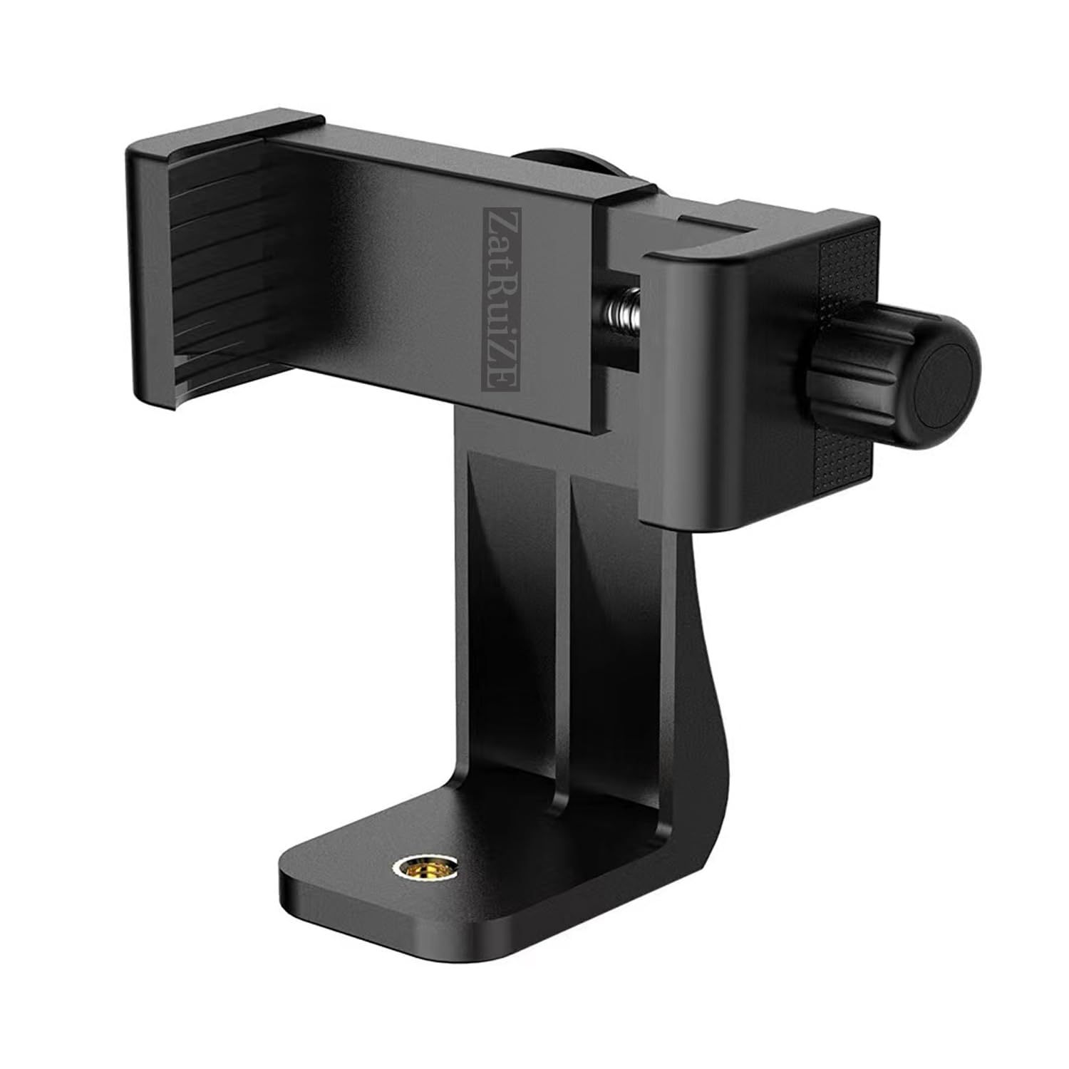 ZatRuiZE Tripod Mount, Cell Phone Tripod Holder Clip, 1/4" Swivel Mount Adapter, 360 Degree Rotation & Fixed 2 in 1, Smartphone Camera Holder, Mobile Phone Clamp