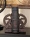 Deco 79 Polystone Decorative Bookends Gear Non Skid Bookends, Set of 2 Office Bookends5