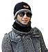 Lovful Unisex Fashion Winter Thick Warm Knitted Hat and Circle Scarf 2 Pieces