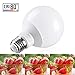 TORCHSTAR 12-Pack G25 LED Light Bulbs, 5W 40W Equivalent, Dimmable 450LM Globe Light Bulbs, 3000K Warm White, E26 Base Decorative Bulb, for Bathroom Vanity or Mirror, UL Listed