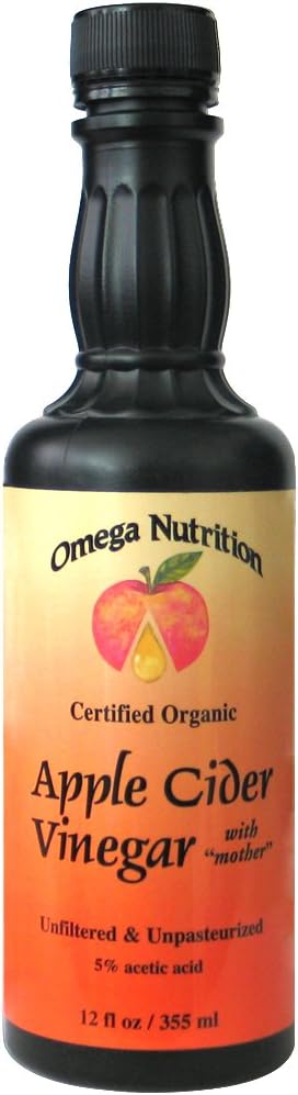 Omega Nutrition Certified Organic Apple Cider Vinegar, 12 Fl Oz