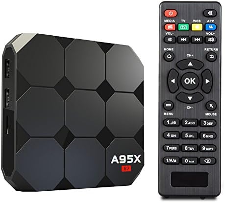 ESHOWEE R2 Android 7.1 TV Box amlogic S905W Quad Core 64 Bit 2 GB Ram 16 GB ROM 4K UHD WiFi &amp; LAN VP9 DLNA H.265