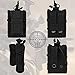 Tactical Mag Pouch, Open-Top Molle Magazine Pouches Holder Carrier for M4 M14 G36 HK416 Magazines and Glock 17 M1911 9MM