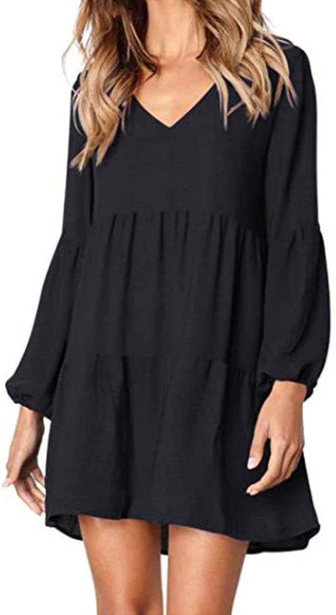 black flowy dress