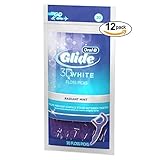 Glide 3D White Floss Picks Radiant Mint, 12 Pack of 20, 240 Total Count
