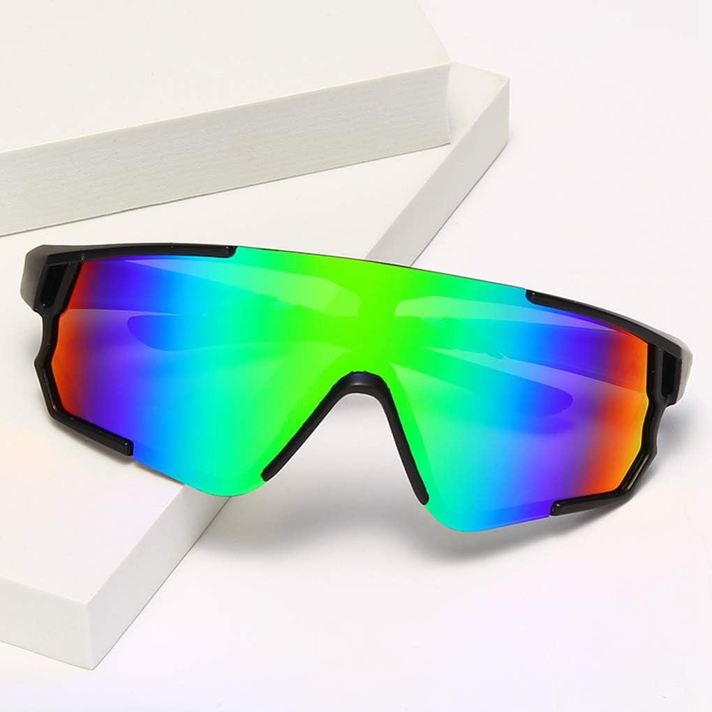 Long Keeper Cycling Glasses with 3 Interchangeable Lenses Polarised Sport Sunglasses Anti-UV400 Windproof Cycling MTB Goggles for Men Women (Grey+Yellow+Green) - Image 3