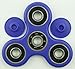 TSAAGAN Hands Spinner Focus Toy Fidget Spinner Black Ceramic Stainless Steel Hybrid Bearings Spinner Blue