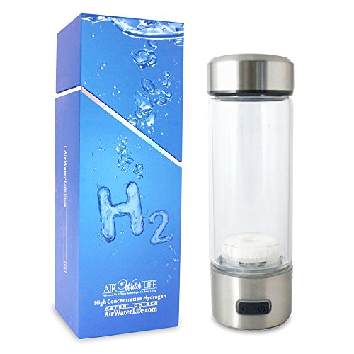 Aqua deluxe h2 hydrogen cup portable glass bottle for h…