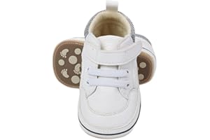 Sekantrol Baby Boys Girls First Walker Crib Newborn Shoes, Soft Rubber Sole Infant Sneakers Fashion High-Top Non-Slip Toddler Dress Moccasins Shoes