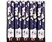 Japanese 5 Pair Traditional Sakura Cherry Blossoms Design Chopsticks Set Dining Table Starter Kit Beautiful Gift Item Nicely Packaged (Blue Blossoms)