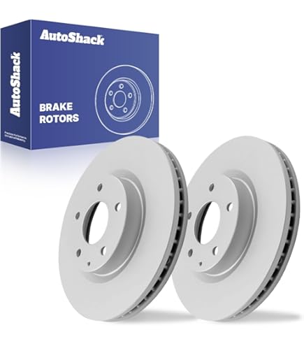 AutoShack Rear Drilled & Slotted Brake Rotors Premium Ceramic Pads Calipers Replacement 2016 2024 Mazda Cx 5 2 0l 2 2l 2 5l Awd Fwd Black E Coated 8 Pc