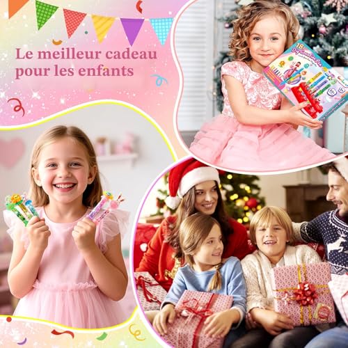Contever 18 Personalised Pen Workshop with 4 Colours Refill, Children's Creative Hobbies, Manual Activity for Children 5-12 Years, Gift Idea for Girl Boy 4 6 7 8 Years