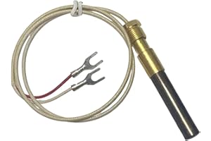 KBZ 24" 750mv Thermopile for Heat Glo Heatilator Fireplace Thermopile Replacement Fireplace&Stove Accessories for Fire Gas Stoves Gas ovens/gas grills/gas boilers/gas water heaters (24" Glass Fiber)