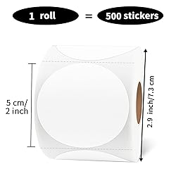 2 Inch Round Thermal Labels, Self Adhesive Circle