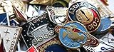 Soviet Union -Set of 5 Soviet Propaganda Pins. Lenin, Cities, WW2 and other topics. Soviet kids would collect these