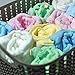 Muslin Burp Cloths (6-Pack), Natural Washcloth Baby Wash Shower Towel, Multicolor Baby Bath Cloth Wipes, 12x12 in Soft Washcloths, Newborn Bath Baby Wipes for Sensitive Skin, Cotton Gauze Muslin Cloth