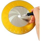 Szliyands Circle Drawing Maker, Adjustable Rotary Circle Template Measuring &amp; Drawing Ruler, Aluminum Alloy + Stainless Steel Drafting Ruler Measurement Tool for Circles
