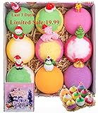 Christmas Bath Bombs for Kids with Surprise Toys Inside, VITANASS 9 Large Vegan Essential Oil Spa Bubble Bath Fizz Balls Kit,Beauty Gifts Set For Girls/Boys/Women,Mom,Teens,Her on Christmas New Year