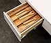Bamboo Expandable Utensil Cutlery Tray Drawer Organizer Divider 3 Compartments with 2 Adjustable Dimensions;Beautiful Durable and Multifunctional Utensil Holder and Organizer