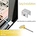 6 Pieces Adjustable Sliding Window Locks Stops Aluminum Alloy Door Frame Security Lock with Keys