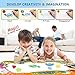 AiToy Aqua Magic Mat, Water Drawing Mat Extra Large Kids Toys Toddlers Painting Board Writing Mats with 2 Magic Pens and Letter Templates for Boys Girls Gift (34.5