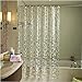 Eforgift Eco-Friendly 14 Gauge PVC Shower Curtains Waterproof ,Bathroom Curtain Liner,72-Inch by 78-Inch,Mosaic Clear