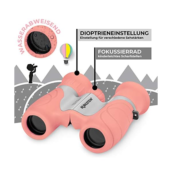 Burgstein®chen Fernglas für Kinder - Kompaktes Kinderfernglas 8x21 ab 3 Jahren, Leicht & Robust, inkl. Tasche… – Bild 3