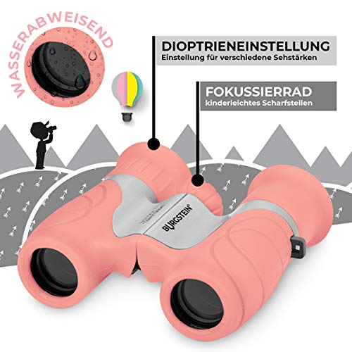 Burgstein®chen Fernglas für Kinder - Kompaktes Kinderfernglas 8x21 ab 3 Jahren, Leicht & Robust, inkl. Tasche… – Bild 3