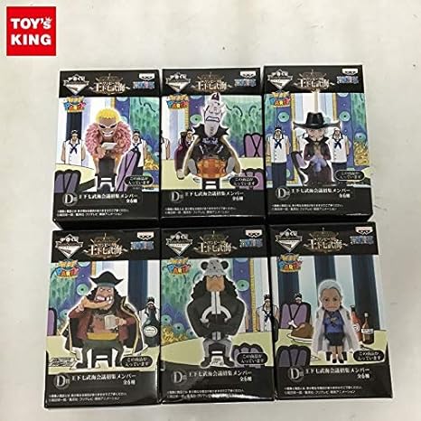 Amazon One Piece 一番くじ フィギュアセレクション 王下七武海 D賞 王下七武海会議招集メンバー 全6種セット つる ドフラミンゴ他 おもちゃ ホビー