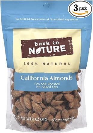 Back To Nature California Almonds Sea Salt Roasted Pouches (759283310213)