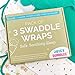 JUICY BUMBLES 3-Pack Baby Swaddle Sleep Sacks - Newborn Swaddle Sack Baby Swaddle Wrap 0-3 Months Swaddles for Newborns Baby Sleep Sack Baby Swaddle Blanket Wrap Baby Essentials