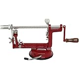 Johnny Apple Peeler, Corer, Slicer, Pie Maker, Stainless Steel Blades, Red VKP1010