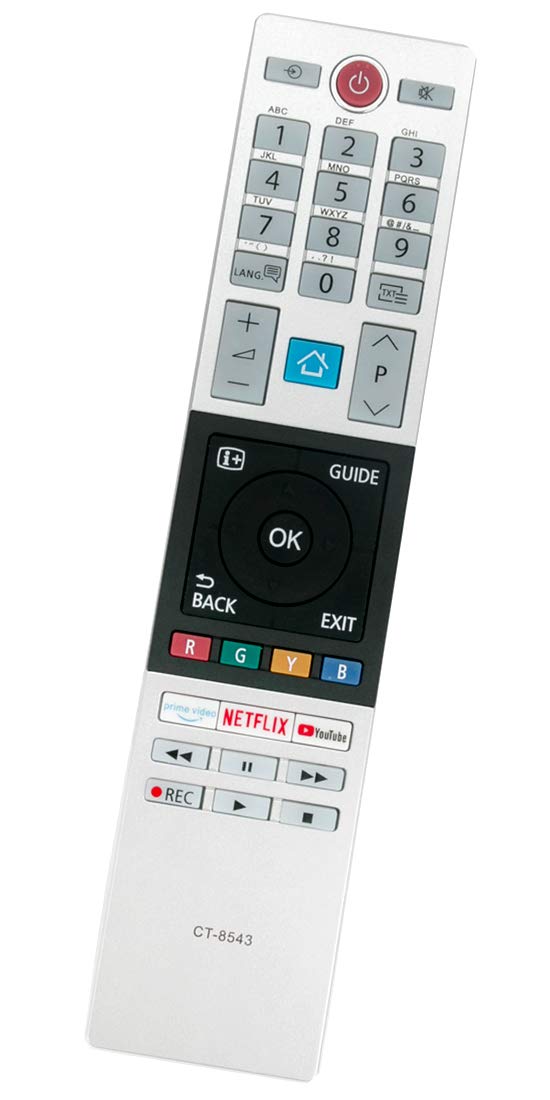 ALLIMITY CT-8543 RC42151P Remote Control Replacement for Toshiba TV 43T6863DG 32L3869DAS 32W3863DA 43T6863DA 49V5863DG 32L3869DAX 32L2863DG 49L2863DG 32W2863DG 32L3866DG 55V5863DG