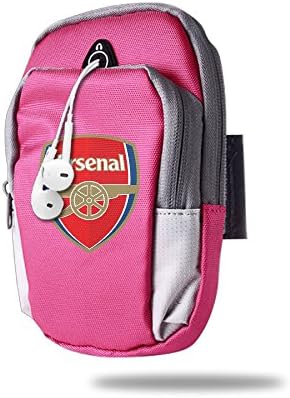 Asenra Arm Bag Unisex Arsenal Emblem Pink Outdoor Sports Portable Arm Bag Arm Pouch Wrist Wear Arm Sleeve Arm Pocket Armband