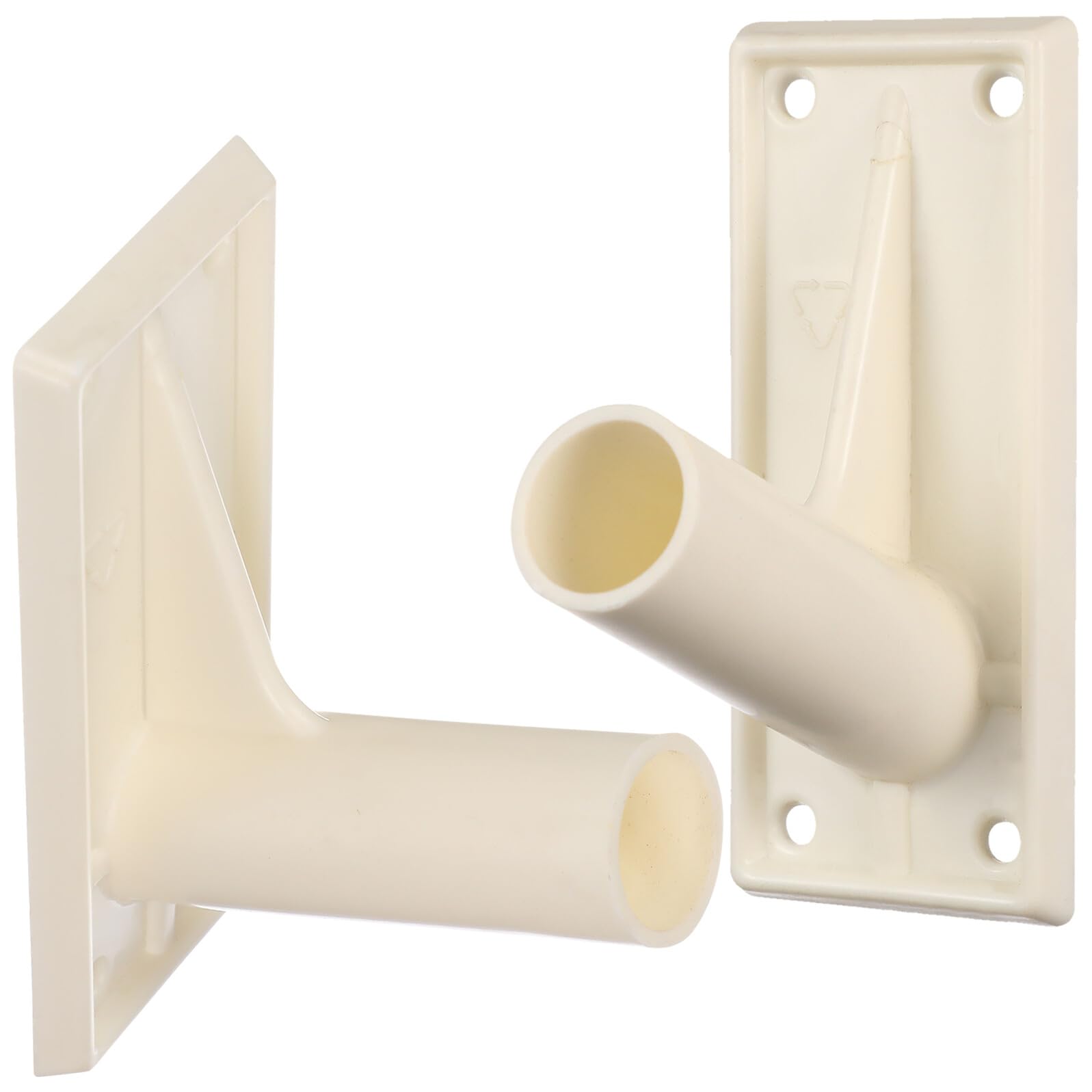 OFFSCH 2pcs Plastic Flag Pole Bracket Wall-mounted Holder Rack for Garden Flags