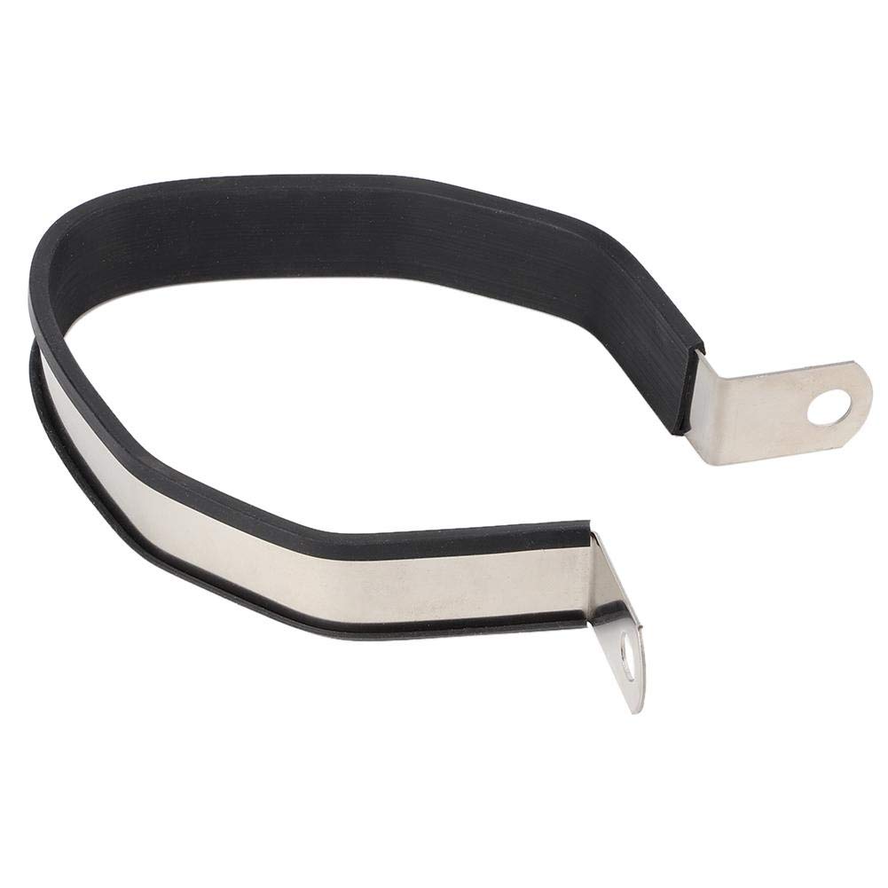 Exhaust Pipe Bracket, Stainless Steel Motorcycle Hexagon Exhaust Muffler Pipe Bracket Exhaust Muffler Pipe Silencer Hanger Mount Bracket (Primary Color)