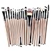Buytra 20-Piece Makeup Brush Set with 1 Piece Makeup Brush Cleaner Egg Scrubber Board