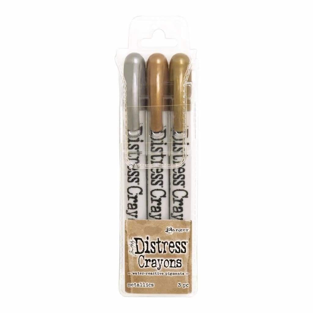 Ranger TDBK58700 Distress Crayons Set-Metallics, Synthetic Material, Multi-Colour, 14 x 4.5 x 1.6 cm