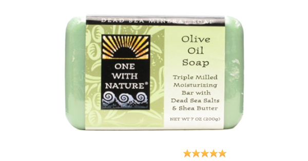 Amazon Com One With Nature Dead Sea Mineral Olive Oil Soap 7 Oz Bath Soaps Beauty