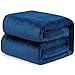Bedsure Flannel Fleece Blanket - 300GSM NANOTEX Microfiber Blanket, Resists Spills & Releases Stains - All-Season Couch Blanket, Office Lap, Travel Camping Blanket - Twin 60