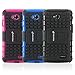 NECALON Fosmon [Rugged] LG Realm Case - HYBO-Ragged Heavy Duty Hybrid Protective Cover with Kickstand (Blue)