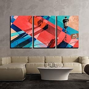3 Piece Canvas Wall Art - Exotic Style Wall Painting - Modern Home Art Stretched and Framed Ready to Hang - 16"x24"x3 Panels