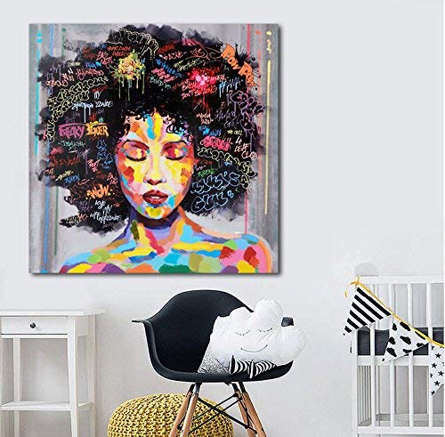Art African American Black Art Wall Decor Canvas