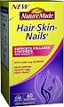 Nature Made Hair, Skin, Nails with Biotin Softgel, 2500 mcg, 60 Count