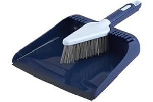 Casabella Wayclean Handheld Angled, Medium, Gray Dustpan and Brush Set, Colors May Vary