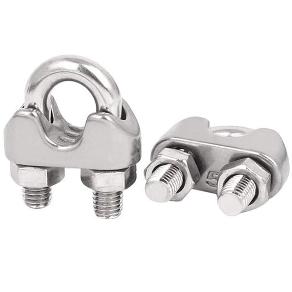 Nuluxi Wire Rope Clamps Rope Fittings Stainless Steel Rigging Wire Rope ...