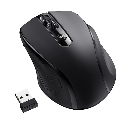 Wireless Ergonomic Mouse | 2.4G USB Optical Mouse | DPI Adjustable | Quiet Click Technology